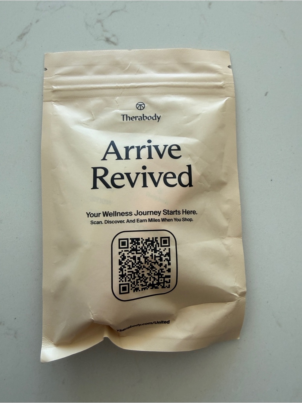 Therabody Arrive Revived Wellness Packet - Cream with lip balm, hand cream